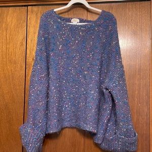 Maeve 3x purple confetti sweater
